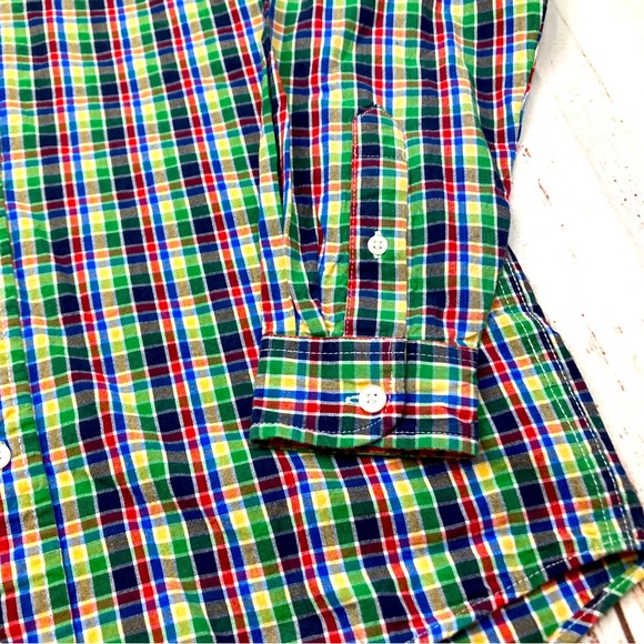 Hartstrings Button Down Shirt  Plaid Collared Long Sleeve Sz 12 - Picture 3 of 10